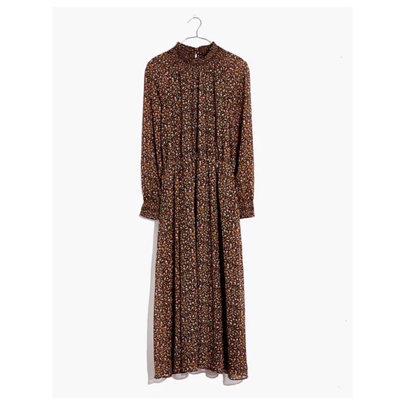 NWOT Madewell (Re)sourced Georgette Smocked-Neck Midi Dress in Folktale Paisley - Picture 4 of 7